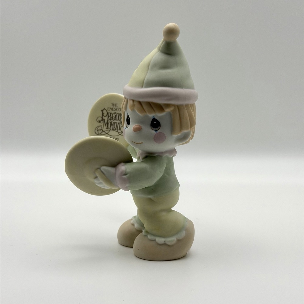 Precious Moments Birthday Club 1987 Smiles The Cymbal of Joy Figurine #B-0002 - Picture 4 of 6